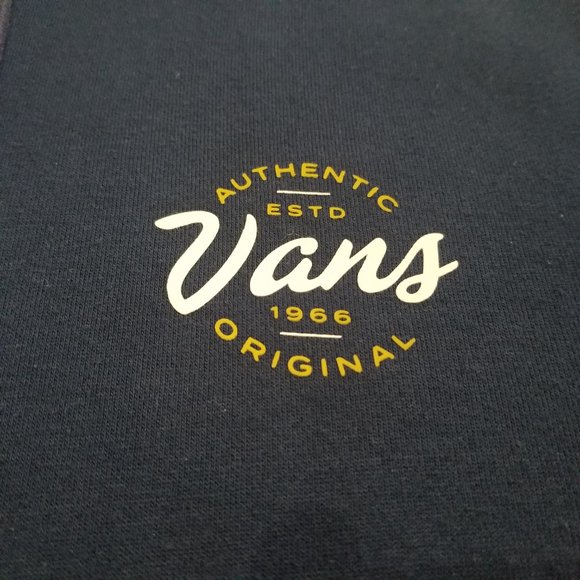 Men's Vans Dark Blue Hoodie Size Small - Picture 2 of 12